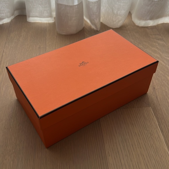 Hermes Rivage Sandals Electric Blue Bleu Smalt with Box and all packaging - Picture 7 of 8